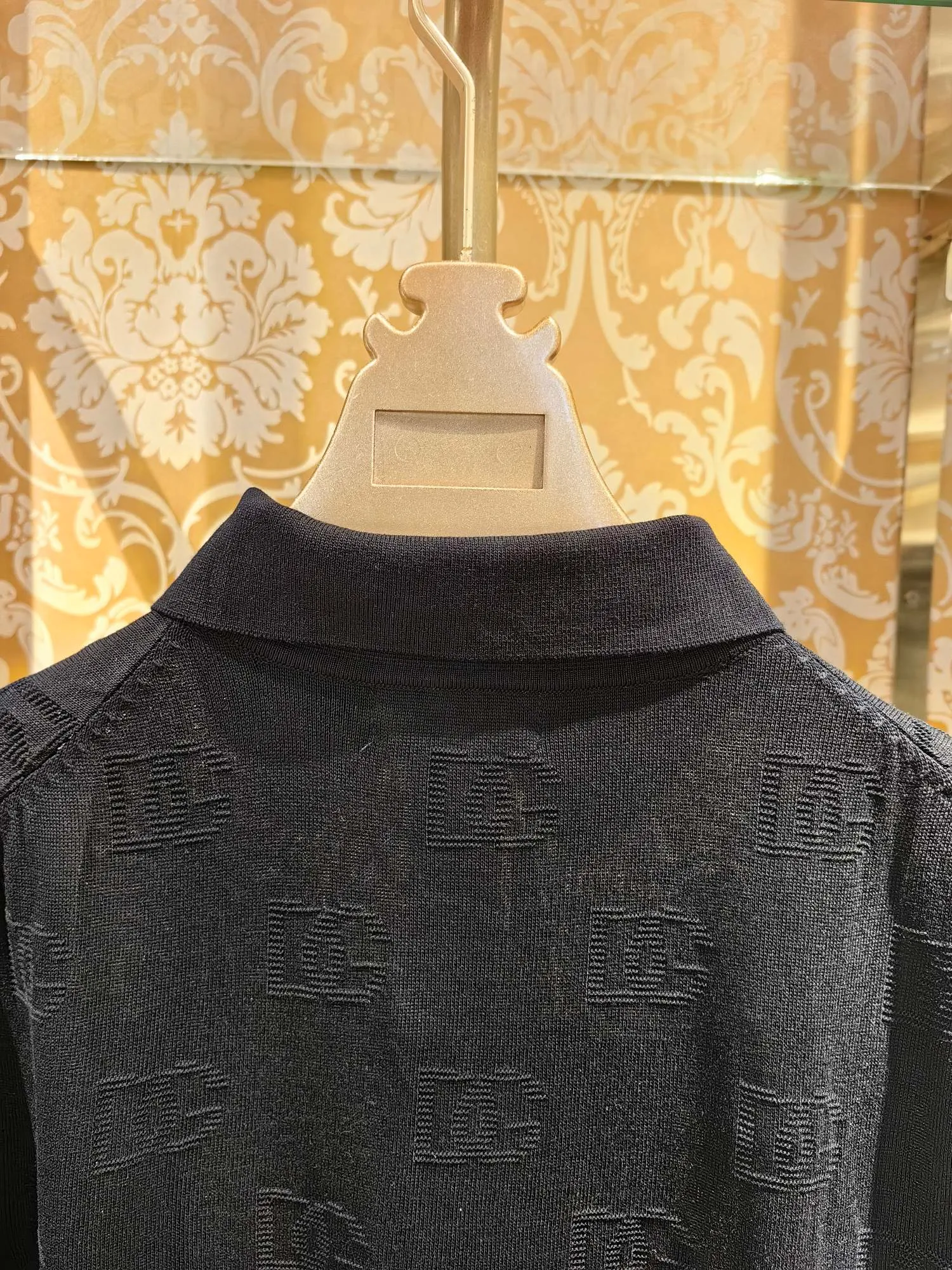 𝘿𝙊𝙇𝘾𝙀 & 𝙂𝘼𝘽𝘽𝘼𝙉𝘼 2025/ss New Arrival polo DG 14 Breathable Black Sizes 46 48 50 52
